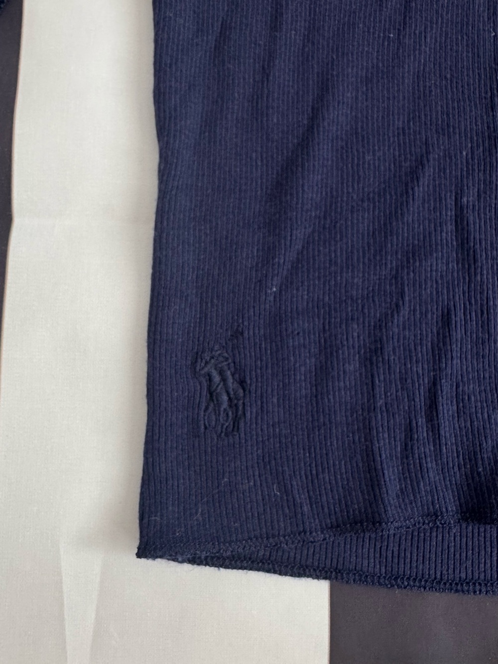 Polo Ralph Lauren Navy Ribbed Turtleneck - Picture 2 of 6